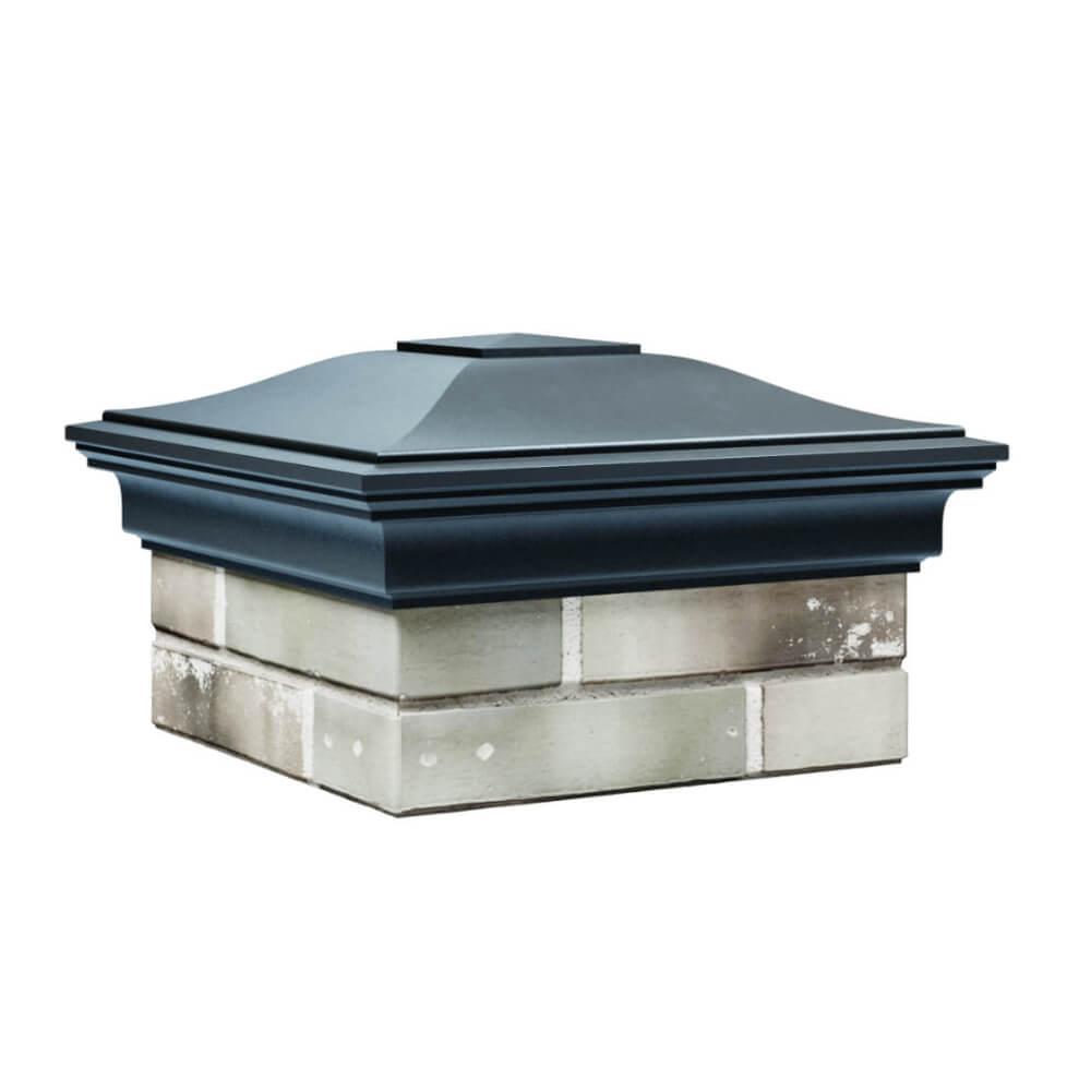 Колпак Zking Монблан Серый на столб 1.5х1.5 еврокирпича 0.7НФ (355х355мм) в Березниках фото