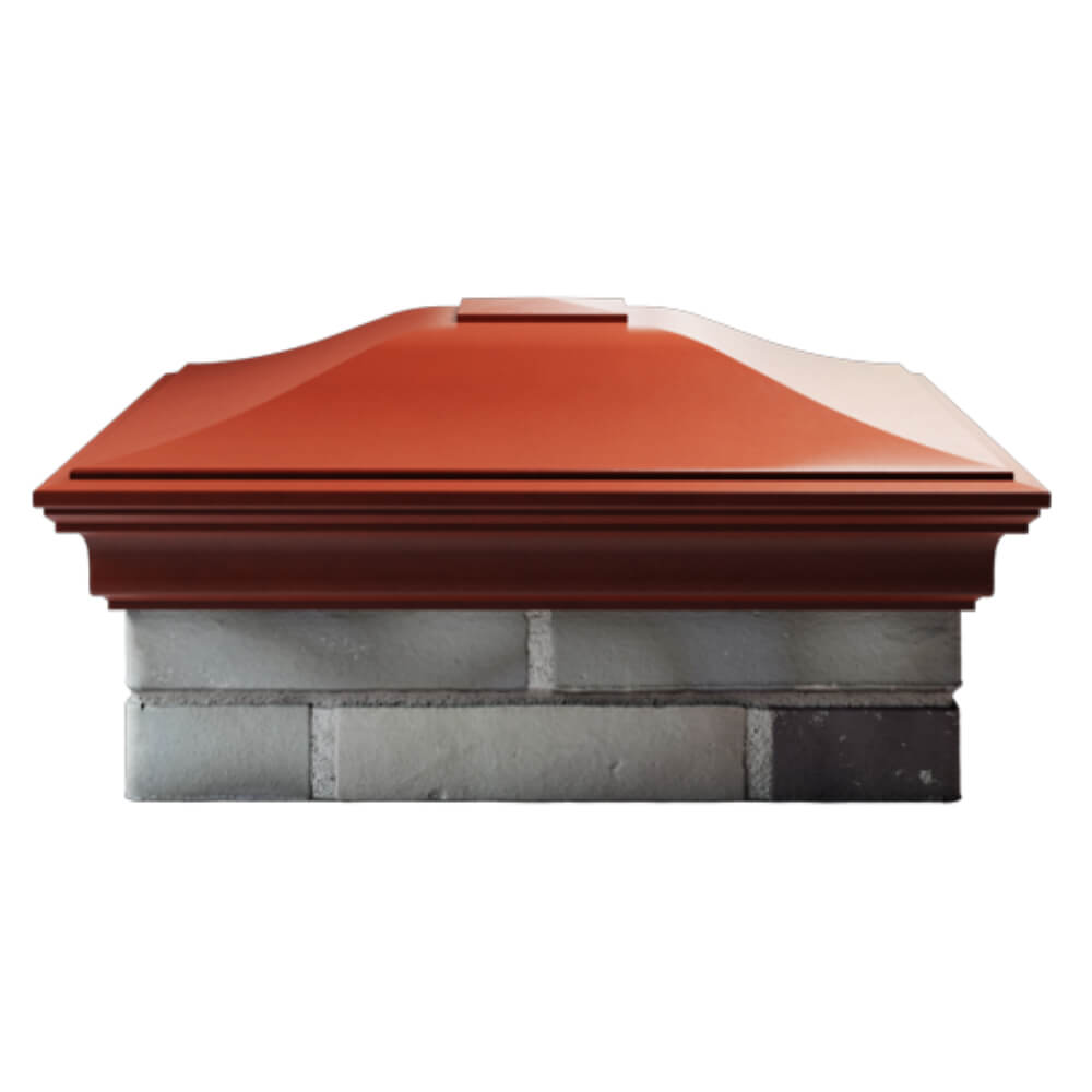 Колпак Zking Монблан Красный на столб 2х2 кирпича (515х515мм) в Березниках фото