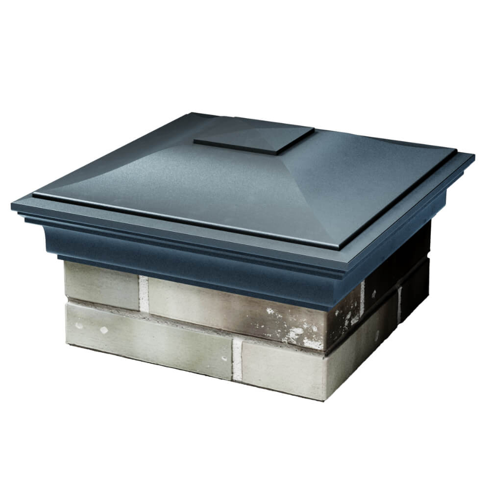 Колпак Zking Монблан Серый на столб 1.5х1.5 кирпича (385х385мм) в Березниках фото