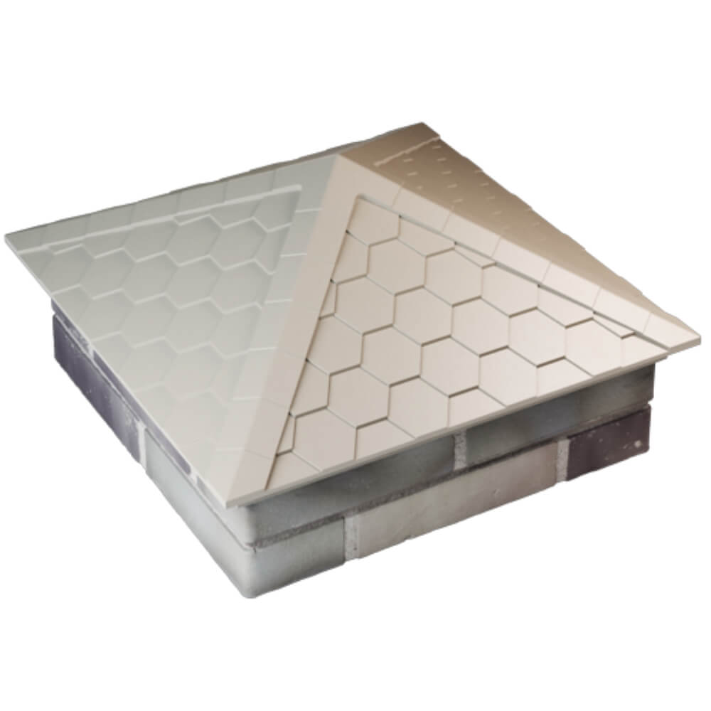 Колпак Zking Эверест Бежевый на столб 2х2 кирпича (535х535мм) Березники фото