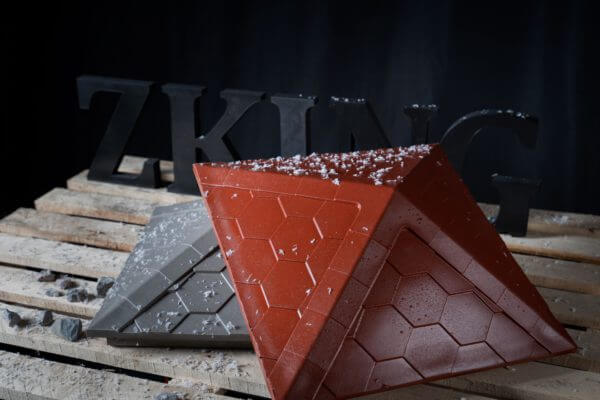 Колпак Zking Эверест Красный на столб 1.5х1.5 кирпича (390х390мм) в Березниках фото