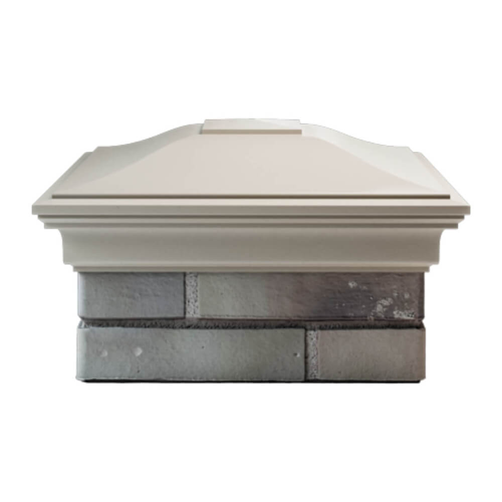 Колпак Zking Монблан Бежевый на столб 1.5х1.5 еврокирпича 0.7НФ (355х355мм) Березники фото