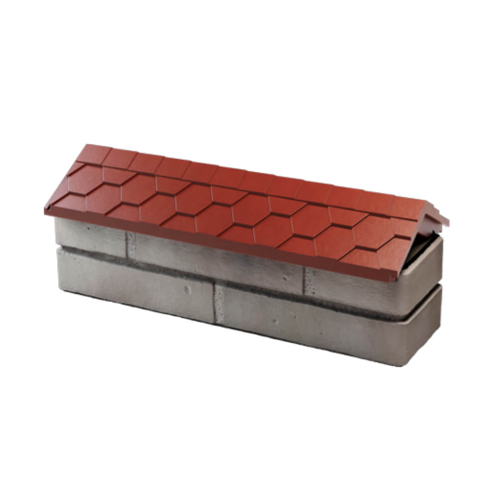 Парапет Zking Эверест Красный с посадкой на 0.5 кирпича (130мм) в Березниках фото