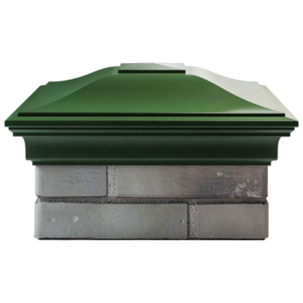 Колпак Zking Монблан Зеленый на столб 1.5х1.5 кирпича (385х385мм) Березники фото
