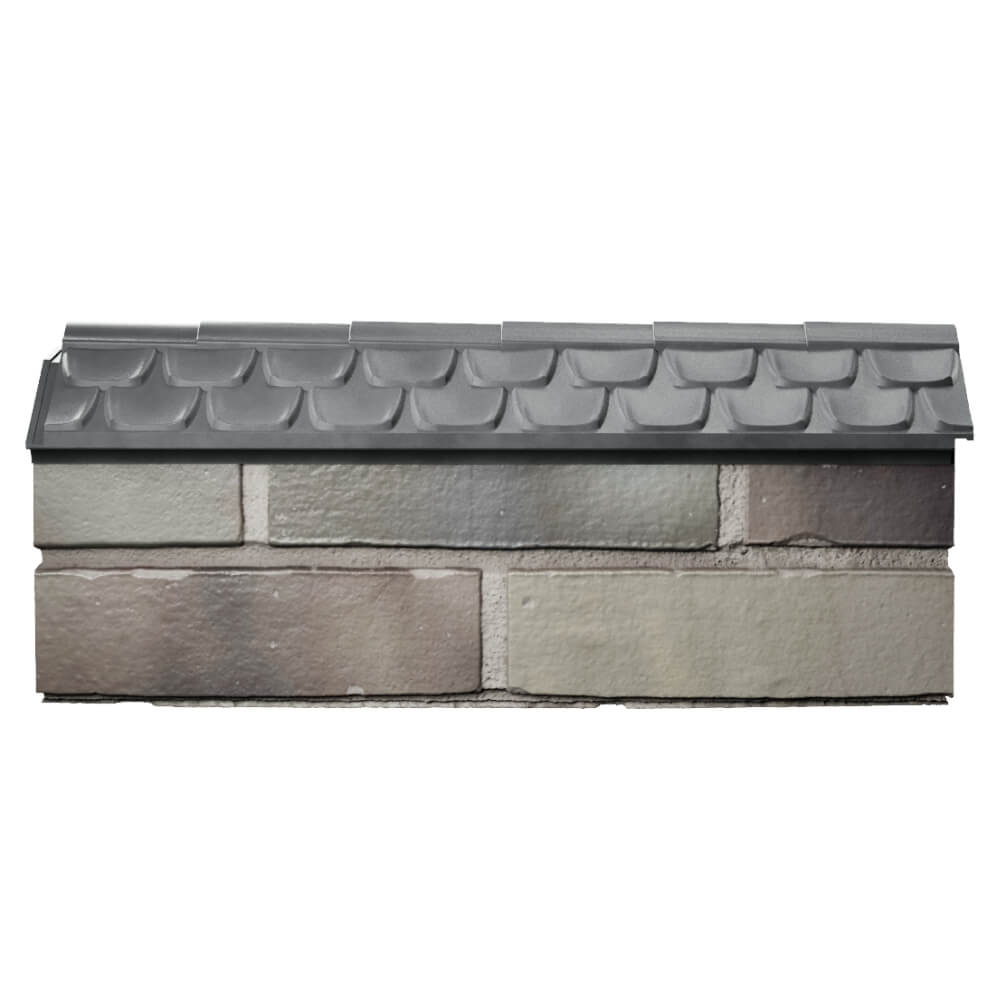 Парапет Zking Эльбрус Серый с посадкой на 0.5 кирпича (130мм) в Березниках фото