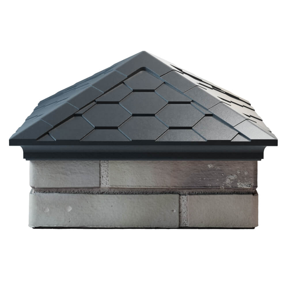 Колпак Zking Эверест Серый на столб 1.5х1.5 кирпича (390х390мм) Березники фото