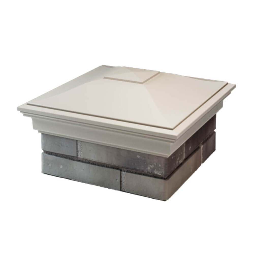 Колпак Zking Монблан Бежевый на столб 1.5х1.5 еврокирпича 0.7НФ (355х355мм) в Березниках фото