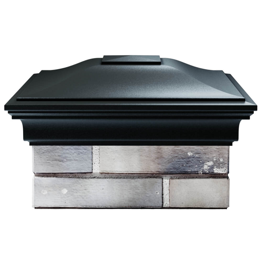 Колпак Zking Монблан Черный на столб 1.5х1.5 кирпича (385х385мм) Березники фото