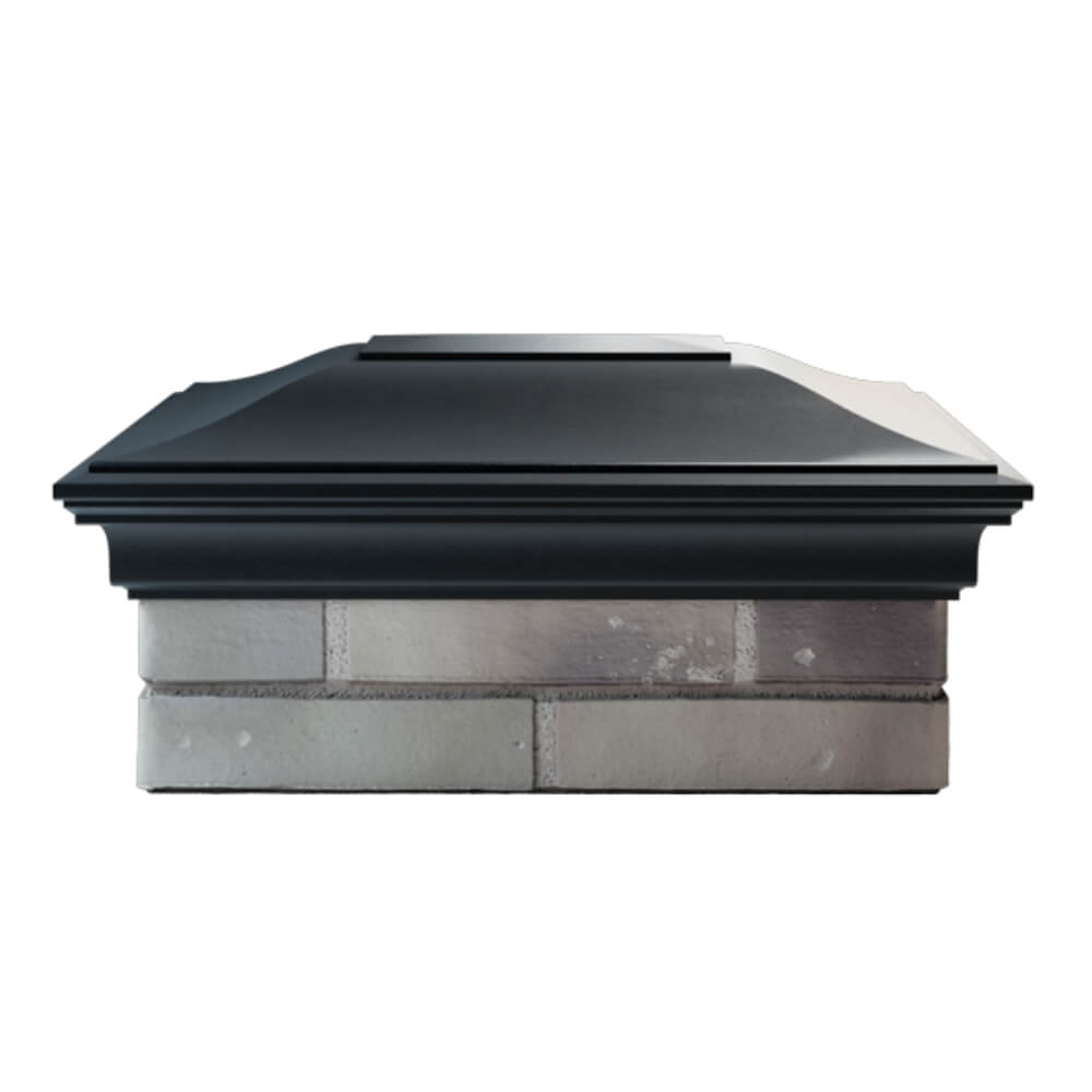 Колпак Zking Монблан Черный на столб 2х1.5 кирпича (515х385мм) в Березниках фото
