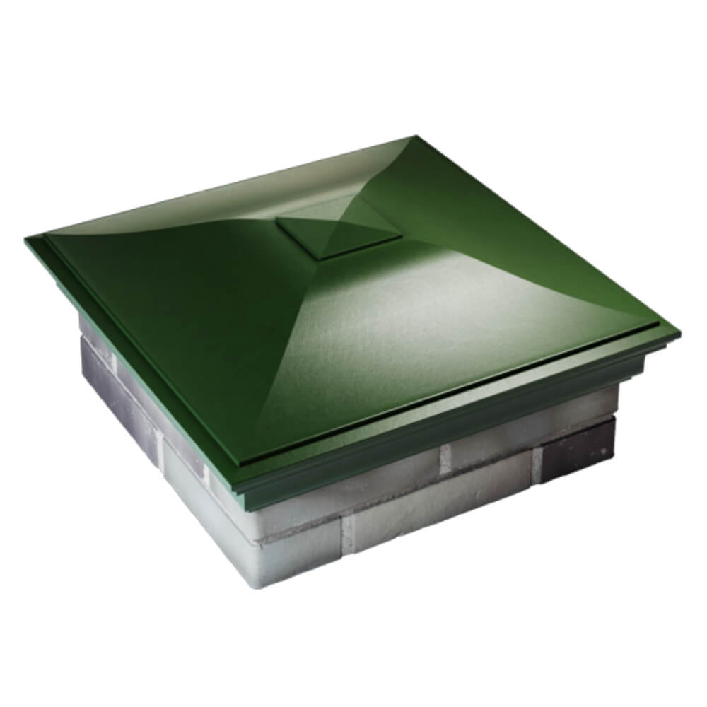 Колпак Zking Монблан Зеленый на столб 2х2 кирпича (515х515мм) Березники фото