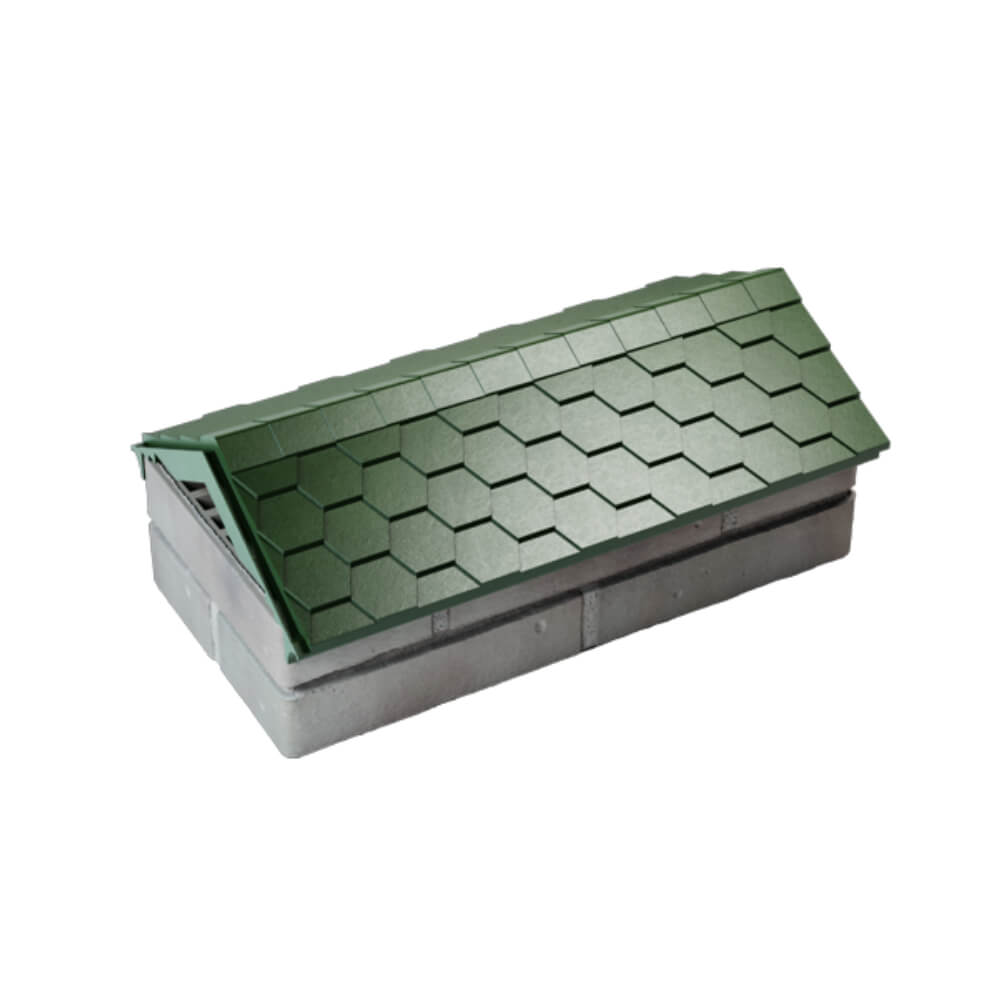 Парапет Zking Эверест Зеленый с посадкой на 1 кирпич (200/225/255мм) в Березниках фото