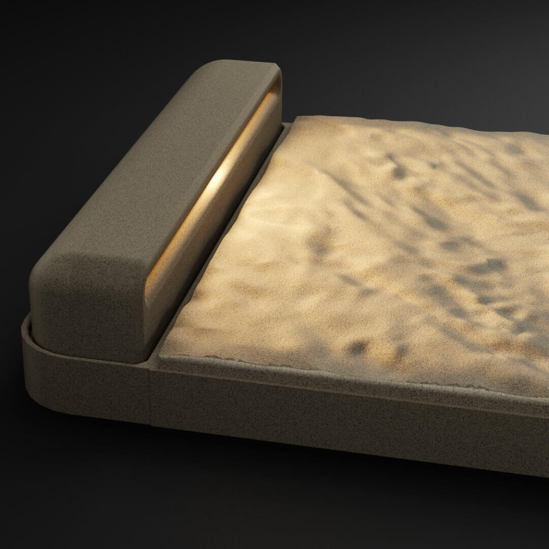 LED Светильник для шаговой плиты STONE Светлая Галька 330х75х98мм Березники фото