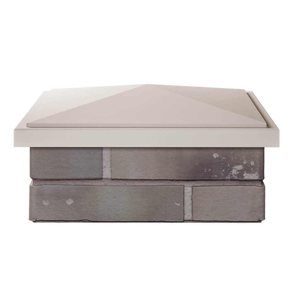 Колпак Zking БонаМоно Бежевый на столб 1.5х1.5 кирпича (385х385, 400х400мм) Березники фото