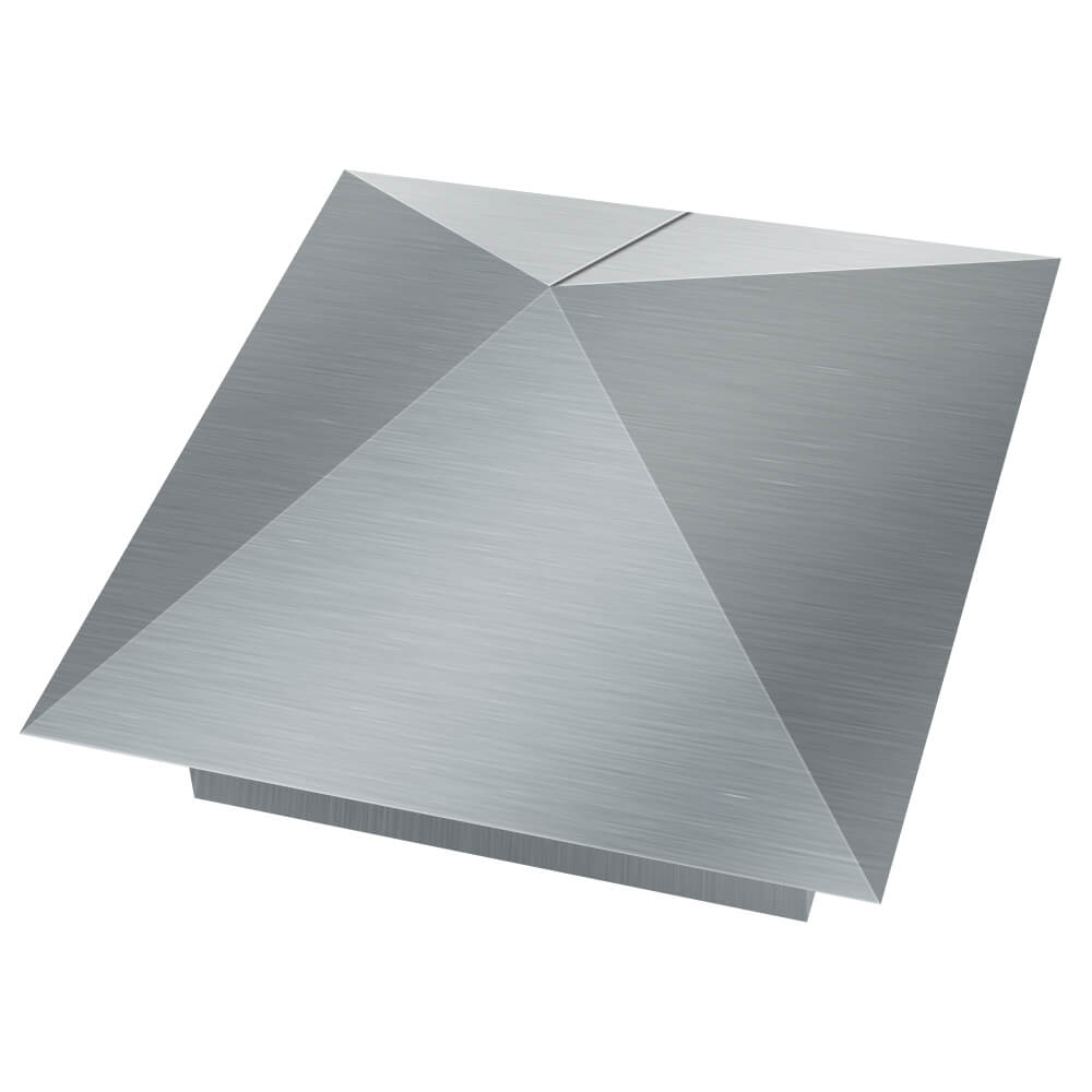 Колпак металлический 380х380мм оцинкованный заборный Березники фото