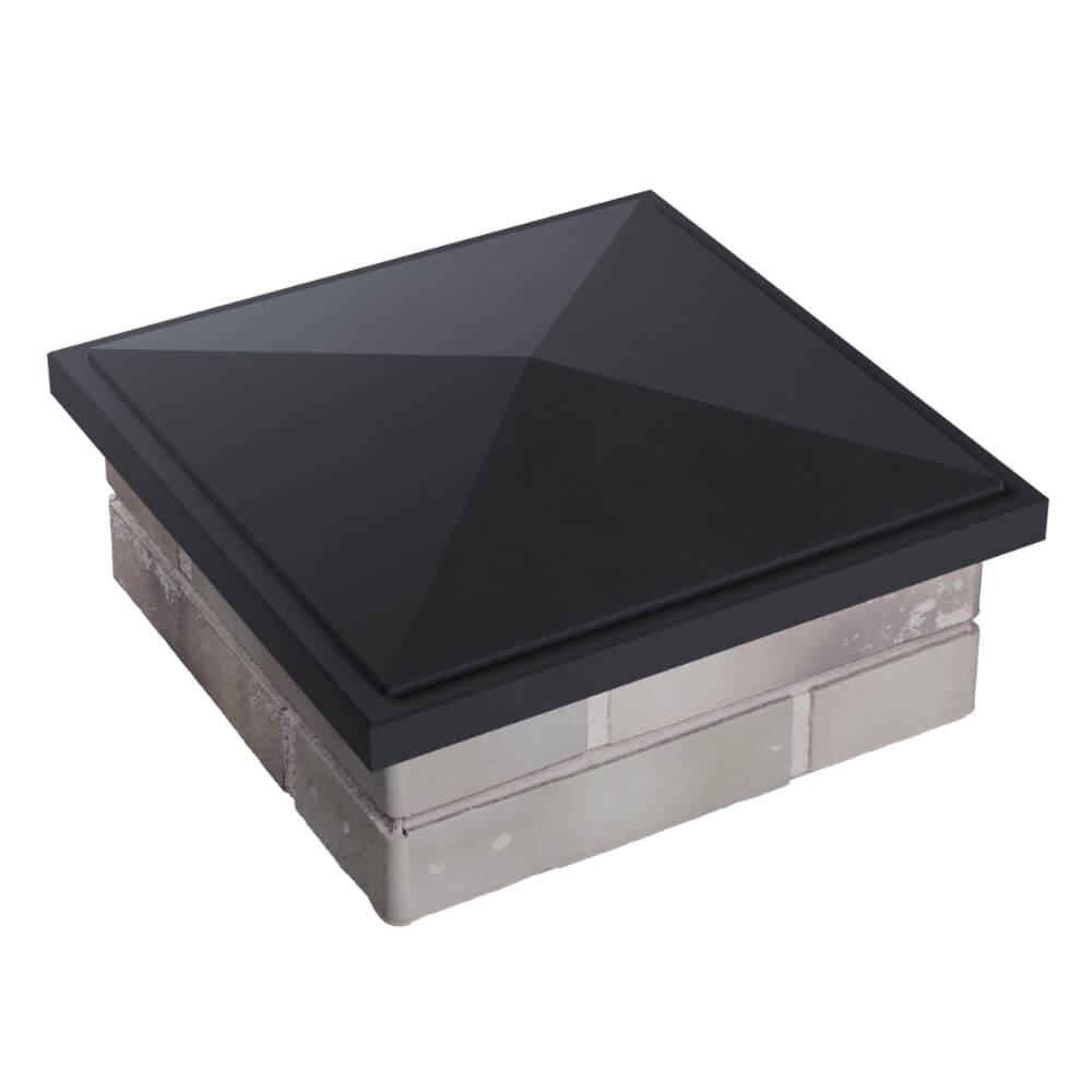 Колпак Zking БонаМоно Серый на столб 1.5х1.5 кирпича (385х385, 400х400мм) в Березниках фото