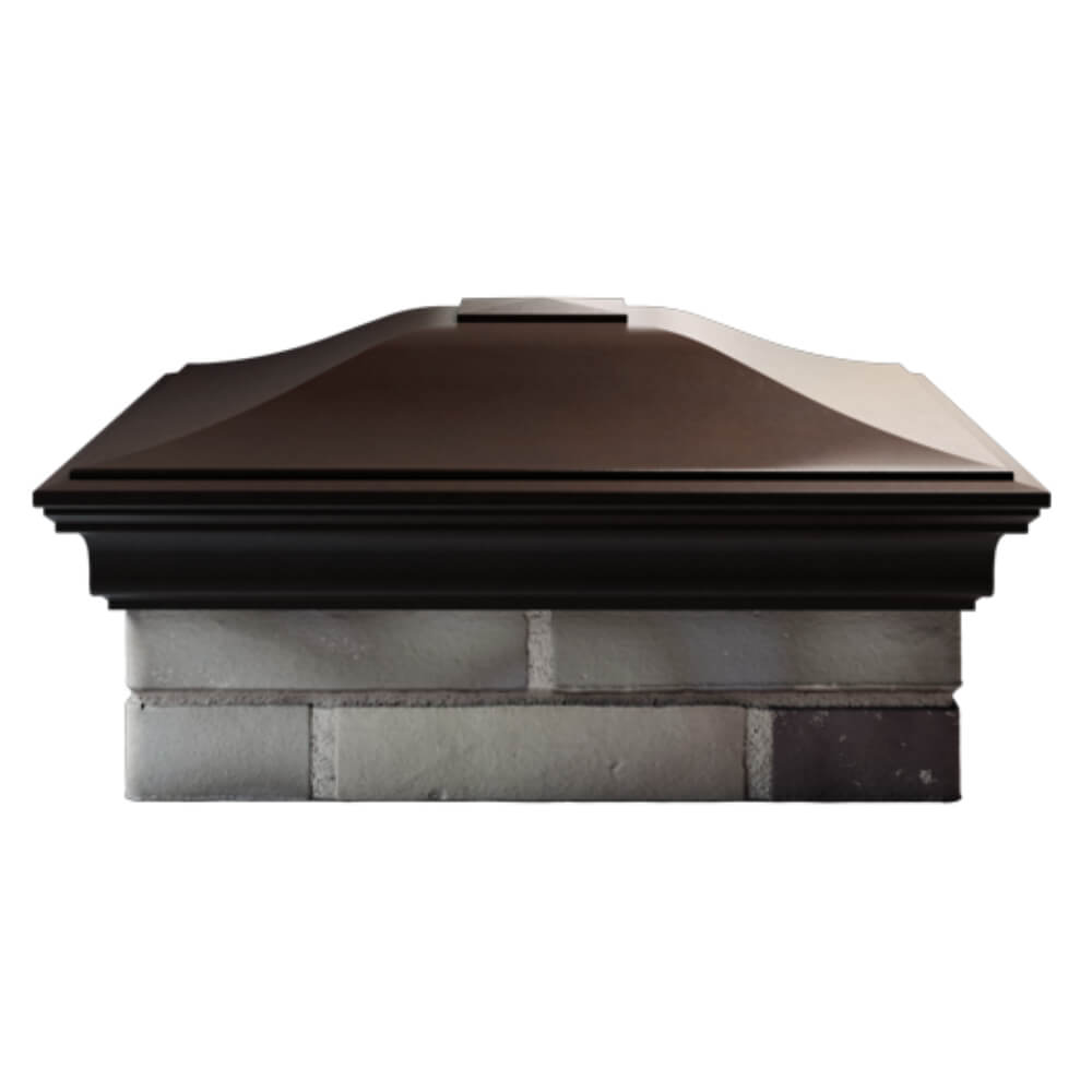 Колпак Zking Монблан Коричневый на столб 2х2 кирпича (515х515мм) в Березниках фото