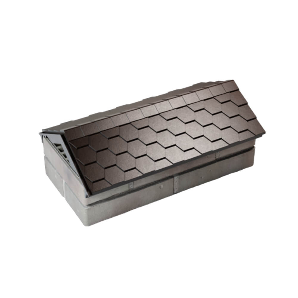 Парапет Zking Эверест Коричневый с посадкой на 1 кирпич (200/225/255мм) в Березниках фото