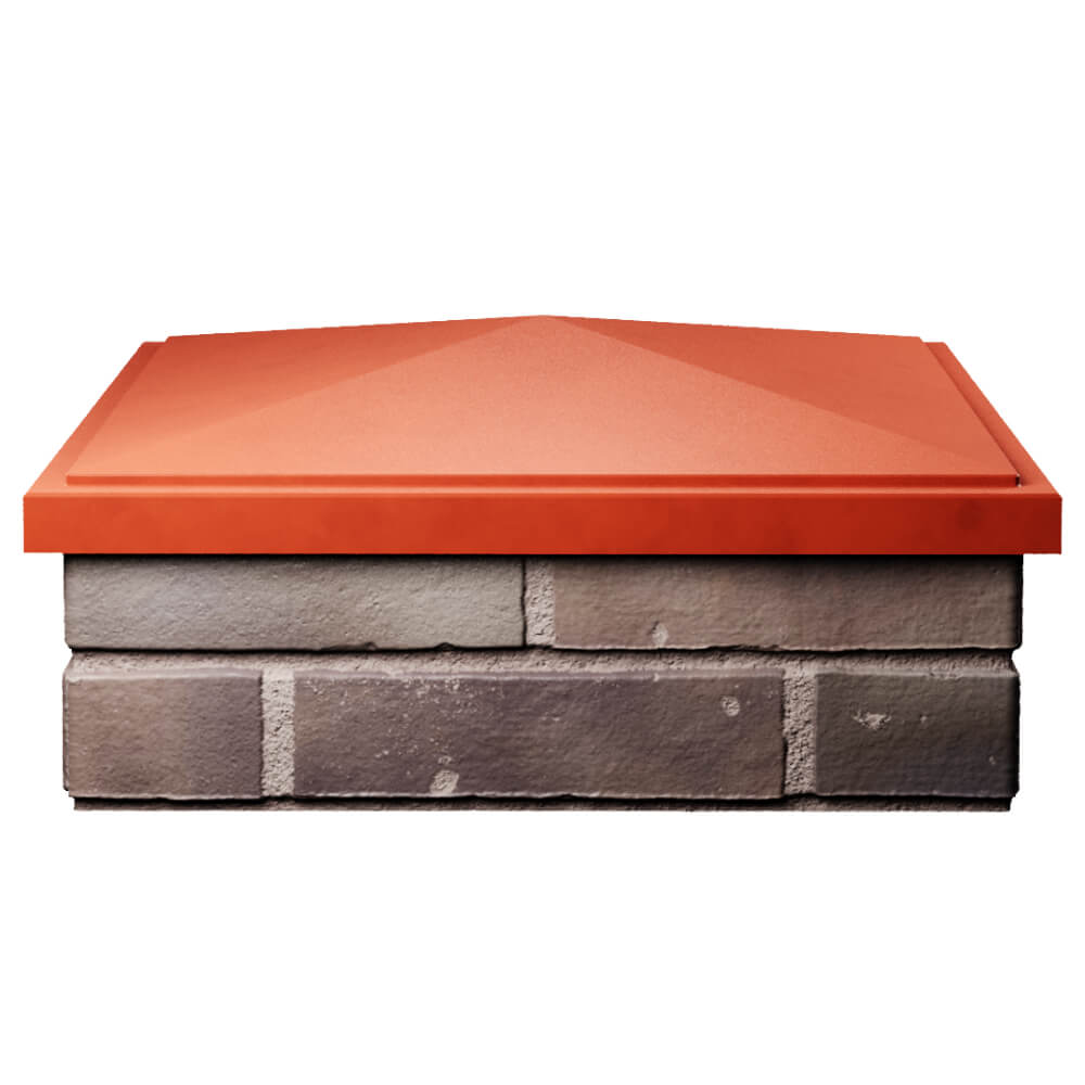 Колпак Zking БонаМоно Красный на столб 2х2 кирпича (515х515, 530х530мм) Березники фото