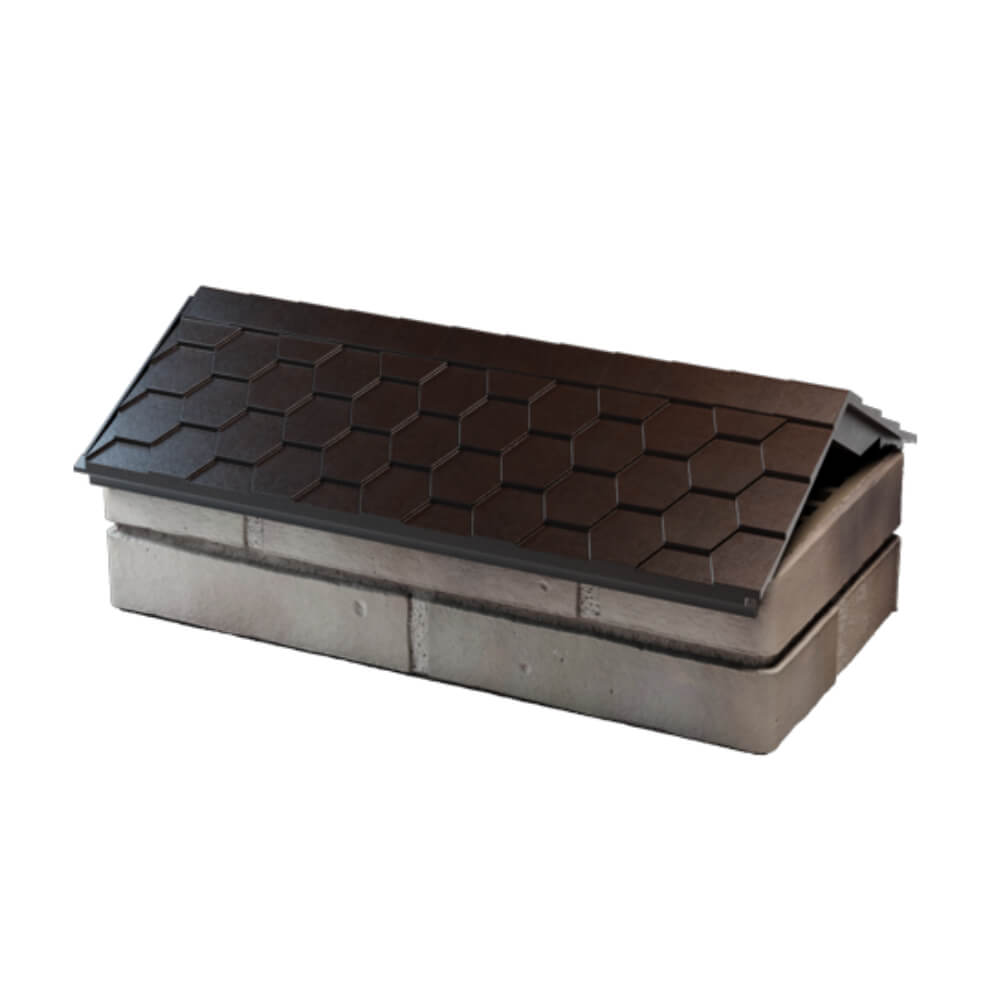 Парапет Zking Эверест Коричневый с посадкой на 1 кирпич (200/225/255мм) в Березниках фото