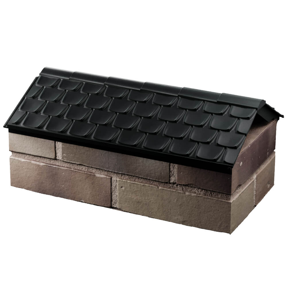 Парапет Zking Эльбрус Черный с посадкой на 1 кирпич (255мм) в Березниках фото