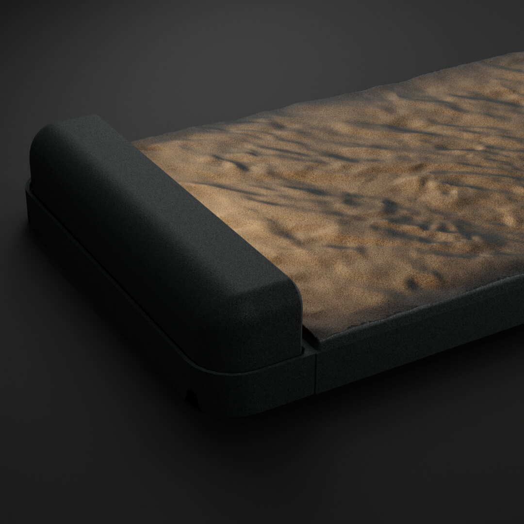 LED Светильник для шаговой плиты STONE Графитовый Серый 330х75х98мм в Березниках фото