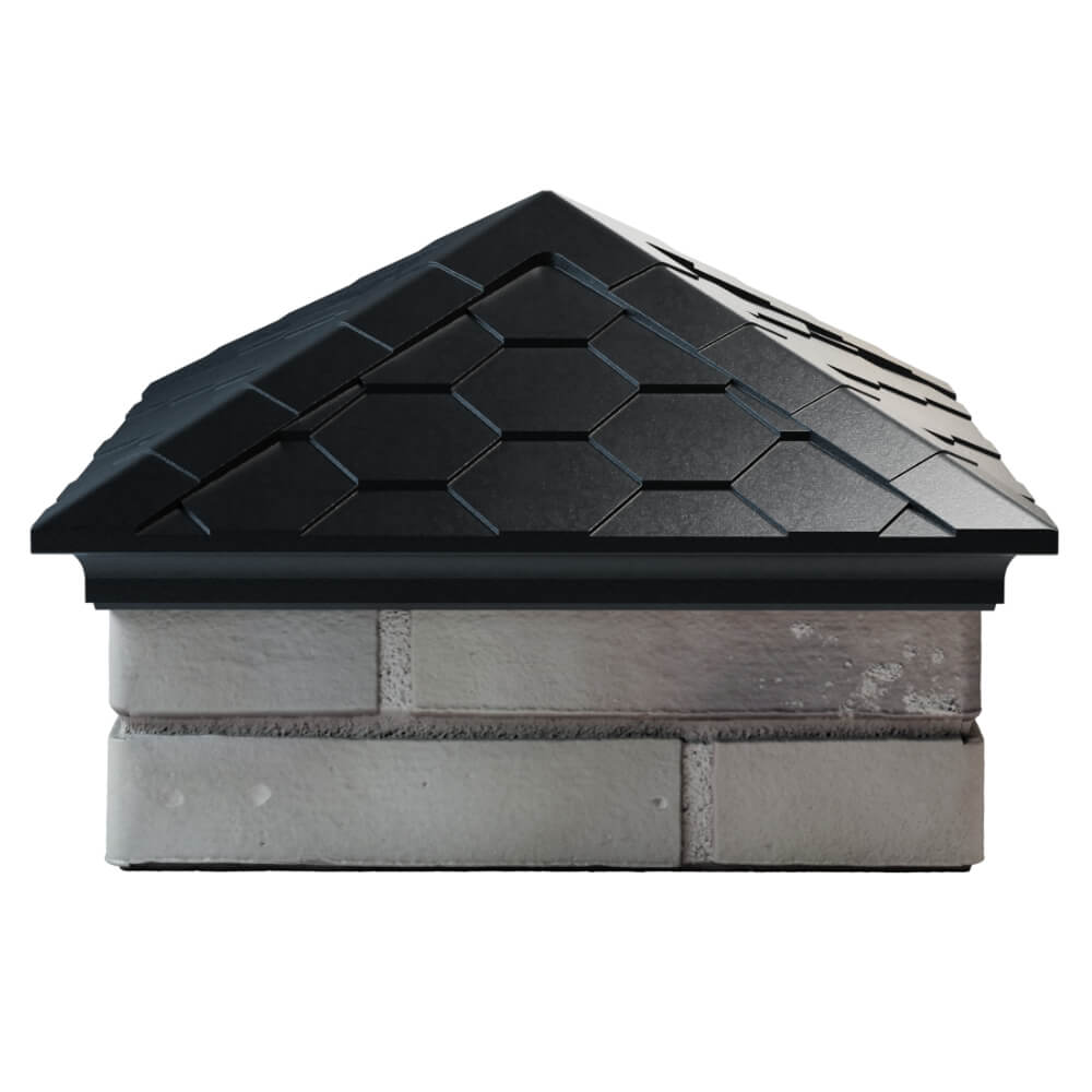 Колпак Zking Эверест Черный на столб 1.5х1.5 кирпича (390х390мм) Березники фото