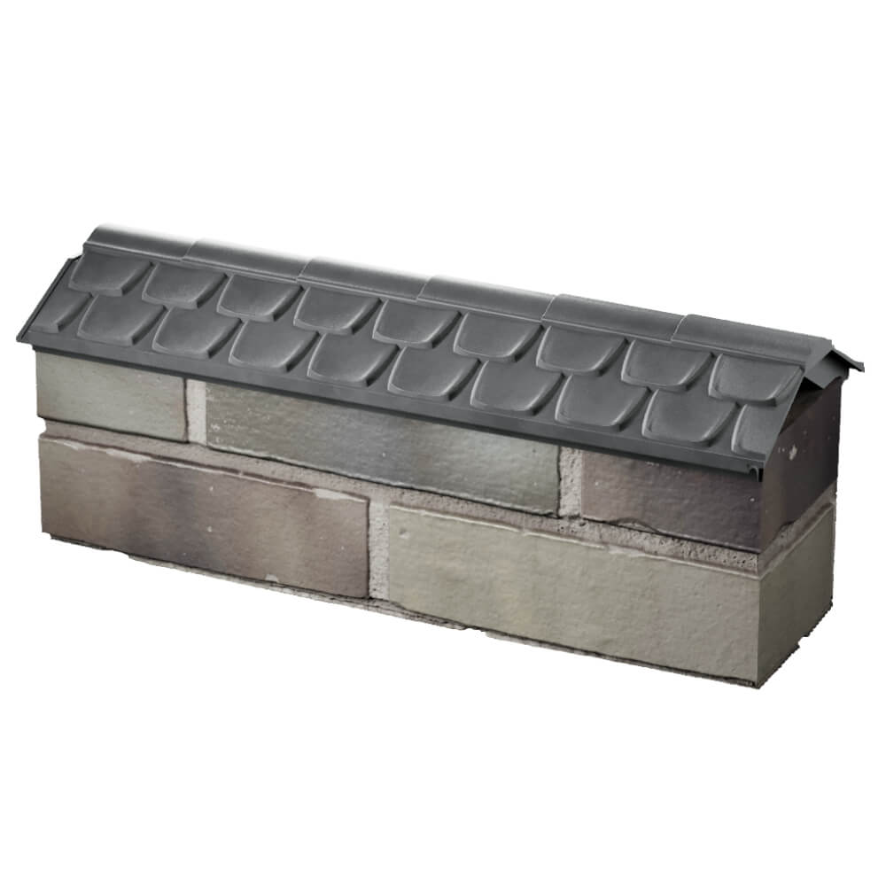 Парапет Zking Эльбрус Серый с посадкой на 0.5 кирпича (130мм) в Березниках фото