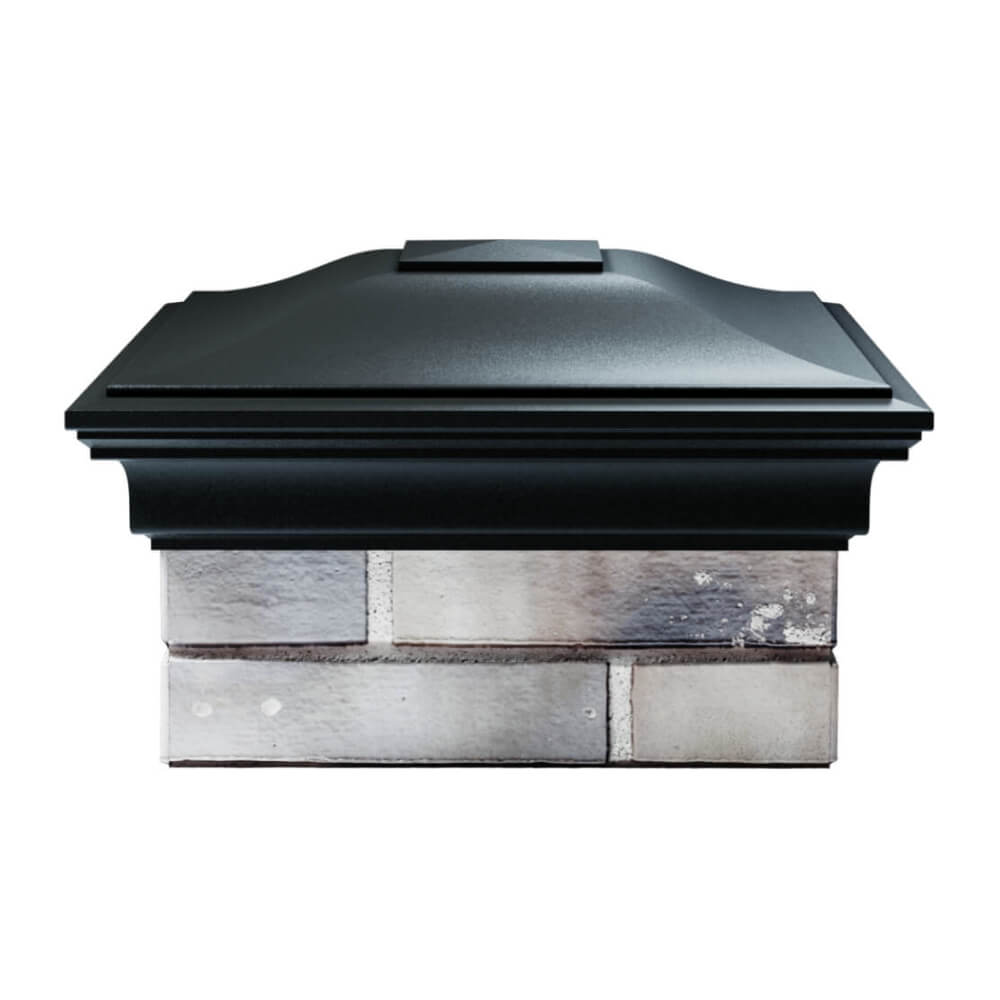 Колпак Zking Монблан Черный на столб 1.5х1.5 еврокирпича 0.7НФ (355х355мм) Березники фото