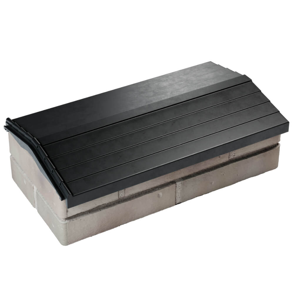 Парапет Zking Бона ХайТек Черный с посадкой на 1 кирпич (200/225/255мм) в Березниках фото