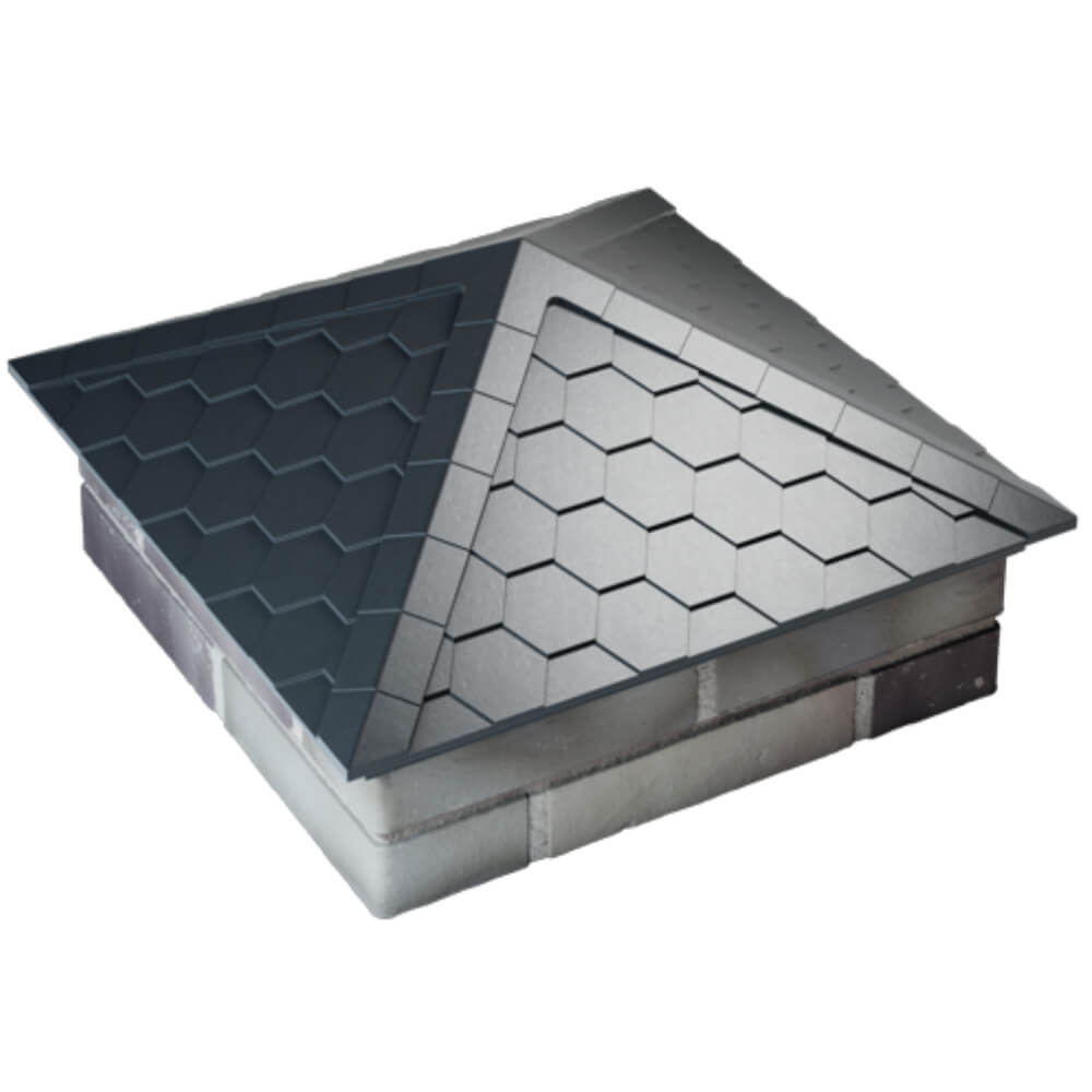 Колпак Zking Эверест Серый на столб 2х2 кирпича (535х535мм) Березники фото