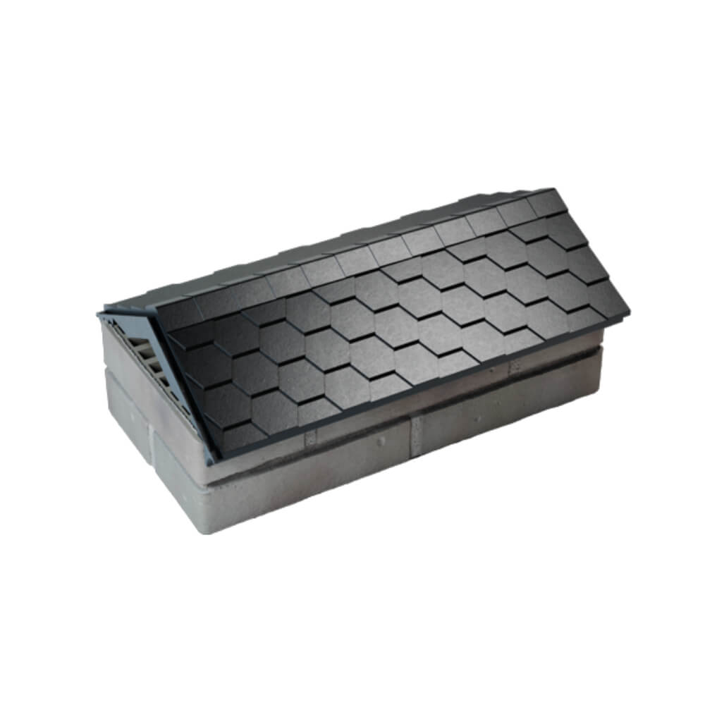 Парапет Zking Эверест Черный с посадкой на 1 кирпич (200/225/255мм) в Березниках фото