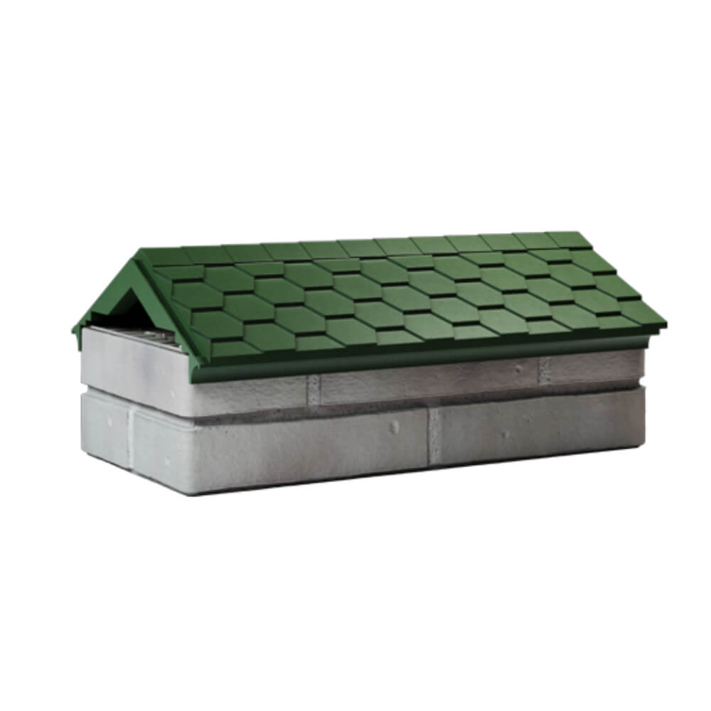 Парапет Zking Эверест Зеленый с посадкой на 1 кирпич (200/225/255мм) Березники фото