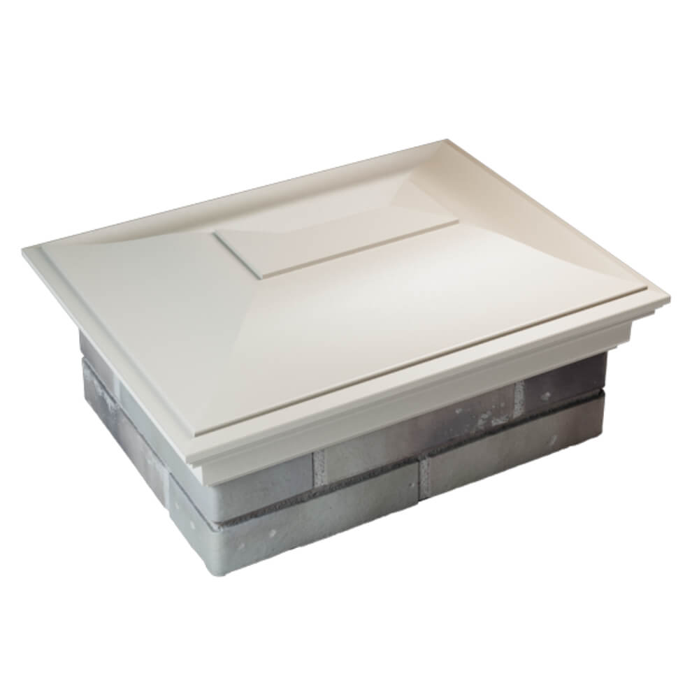 Колпак Zking Монблан Бежевый на столб 2х1.5 кирпича (515х385мм) Березники фото