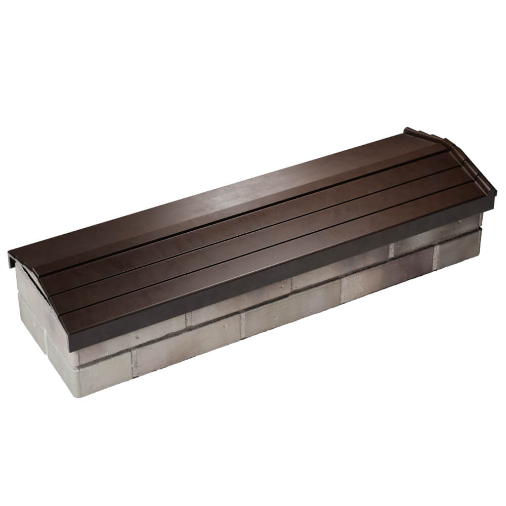 Парапет Zking Бона ХайТек Коричневый посадка на 0.5 кирпича (130мм) в Березниках фото