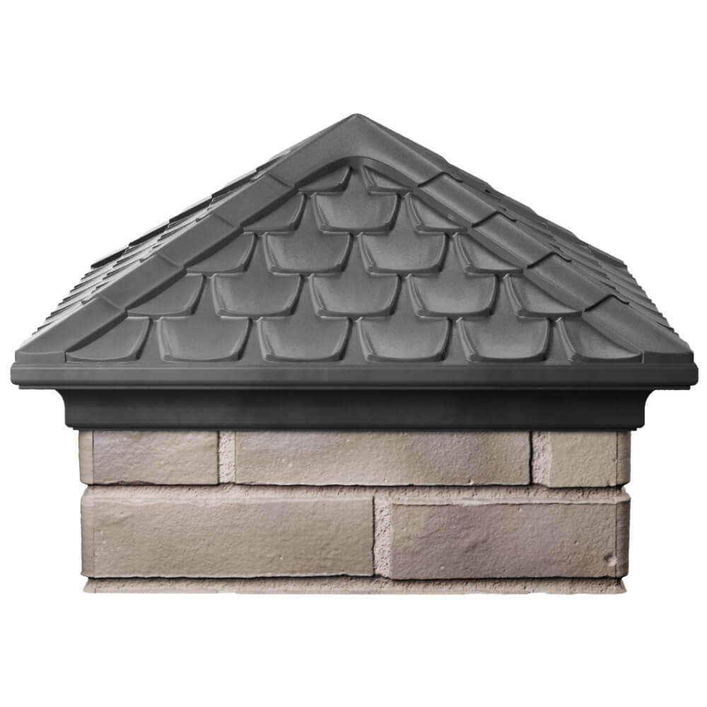 Колпак Zking Эльбрус Серый на столб 1.5х1.5 кирпича (385х385мм) Березники фото