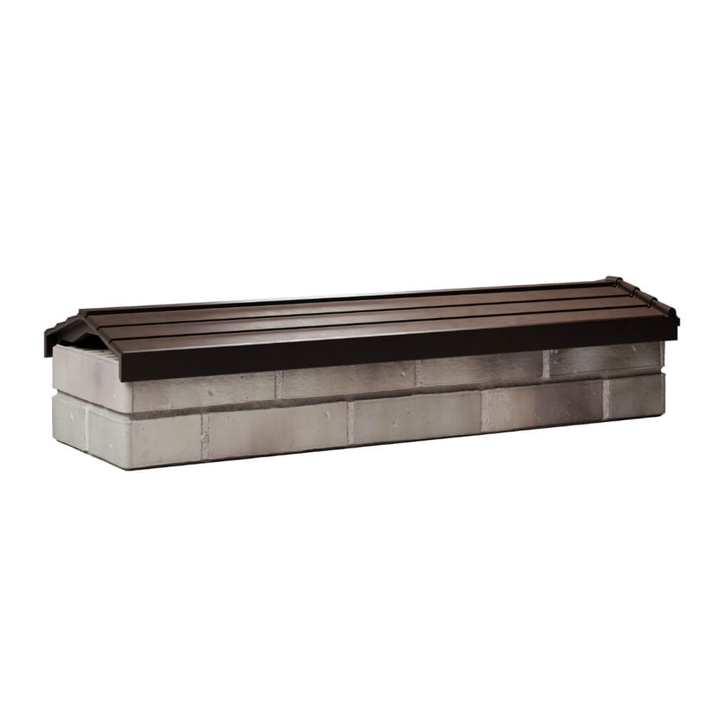 Парапет Zking Бона ХайТек Коричневый посадка на 0.5 кирпича (130мм) Березники фото