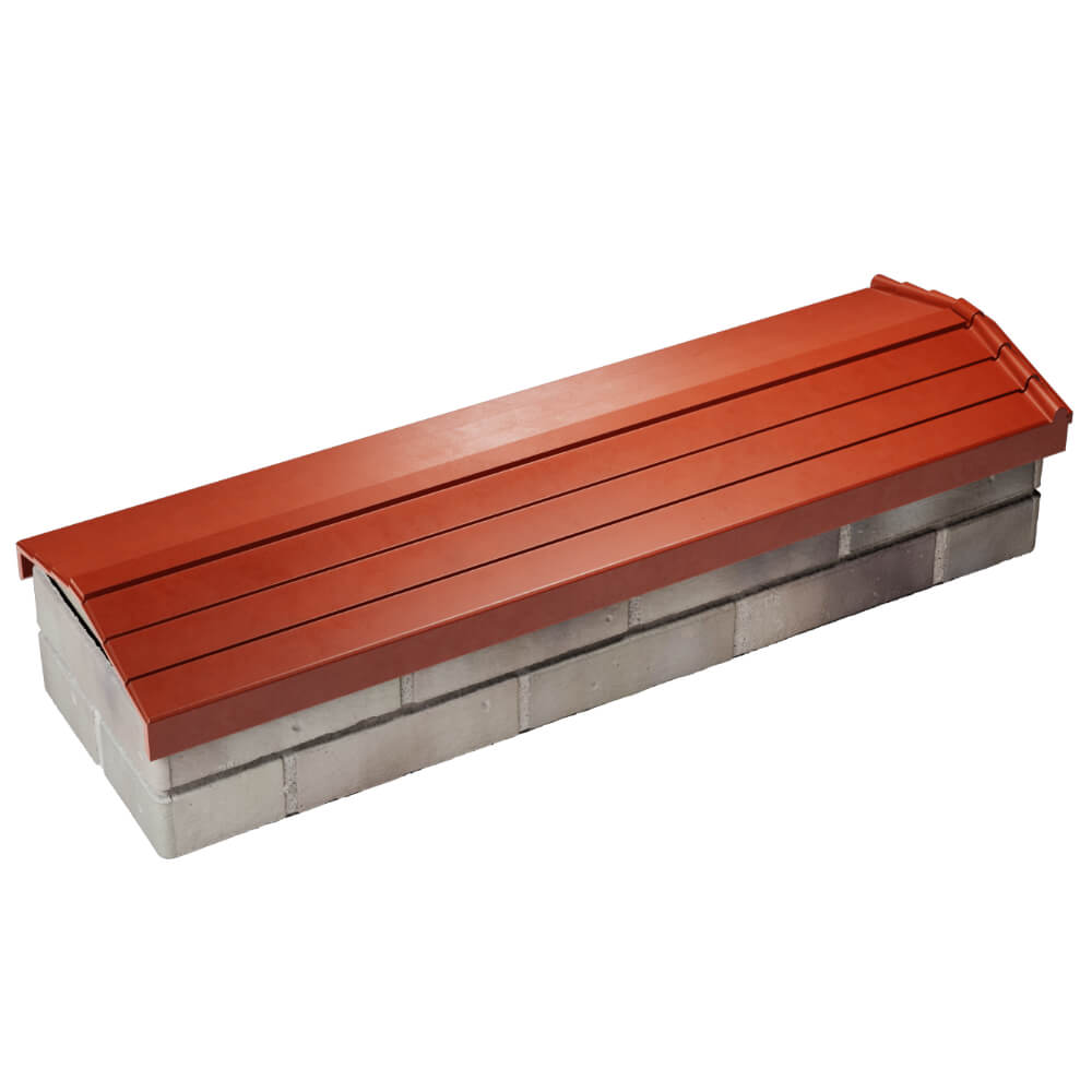 Парапет Zking Бона ХайТек Красный посадка на 0.5 кирпича (130мм) в Березниках фото