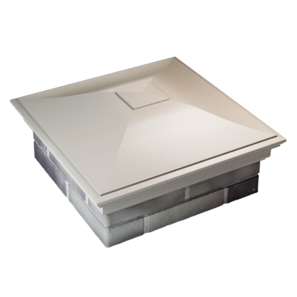 Колпак Zking Монблан Бежевый на столб 2х2 кирпича (515х515мм) Березники фото