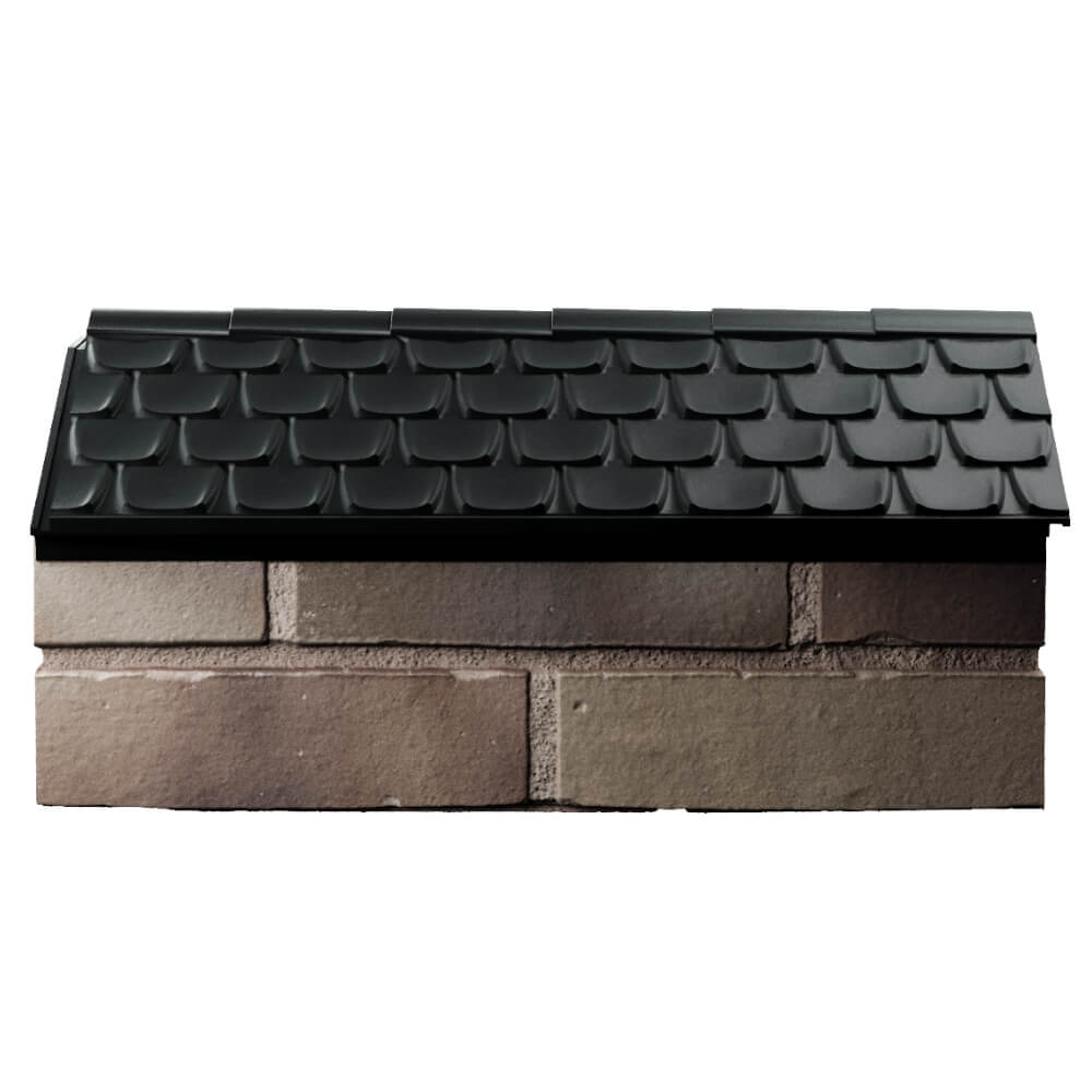 Парапет Zking Эльбрус Черный с посадкой на 1 кирпич (255мм) в Березниках фото