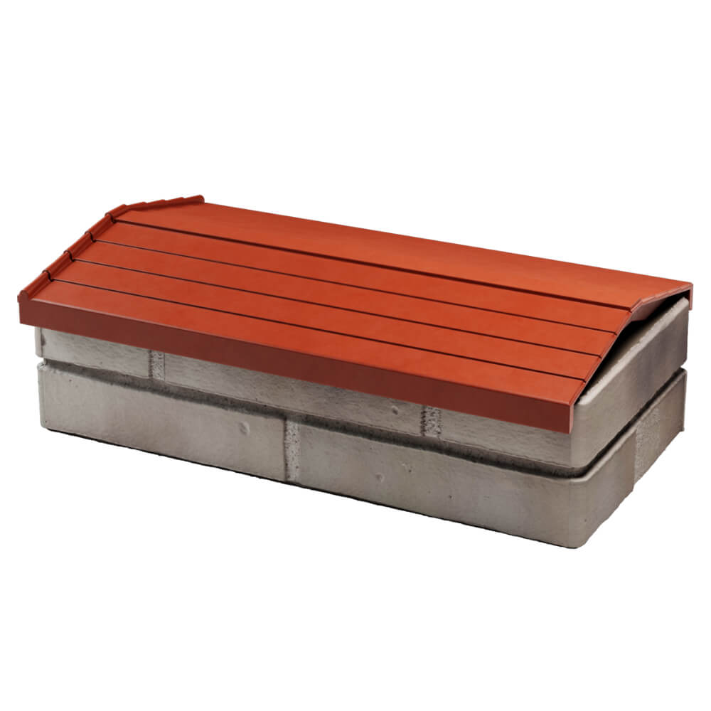 Парапет Zking Бона ХайТек Красный с посадкой на 1 кирпич (200/225/255мм) в Березниках фото