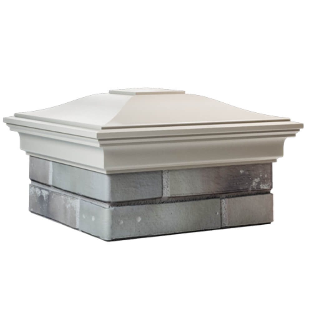 Колпак Zking Монблан Бежевый на столб 1.5х1.5 кирпича (385х385мм) в Березниках фото