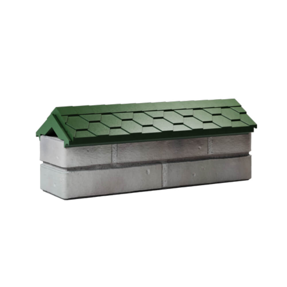 Парапет Zking Эверест Зеленый с посадкой на 0.5 кирпича (130мм) Березники фото