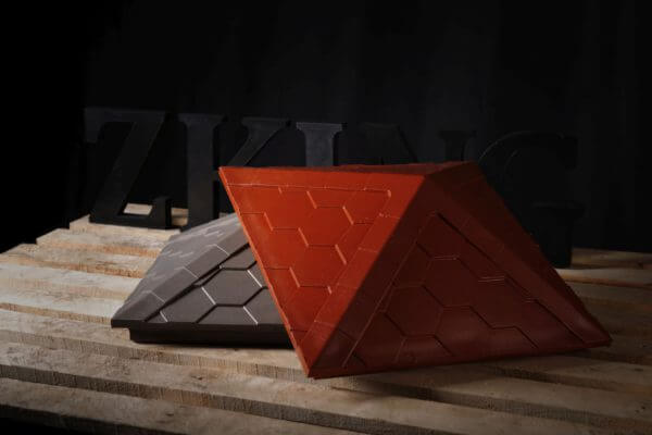 Колпак Zking Эверест Красный на столб 1.5х1.5 кирпича (390х390мм) в Березниках фото