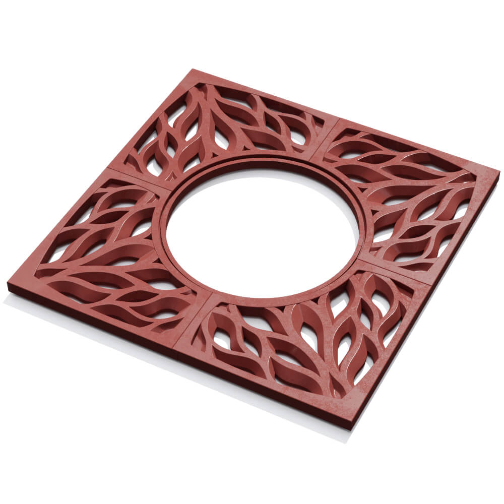 Приствольная решетка для дерева ZKING CRUST 1.2х1.2м Красная в Березниках фото