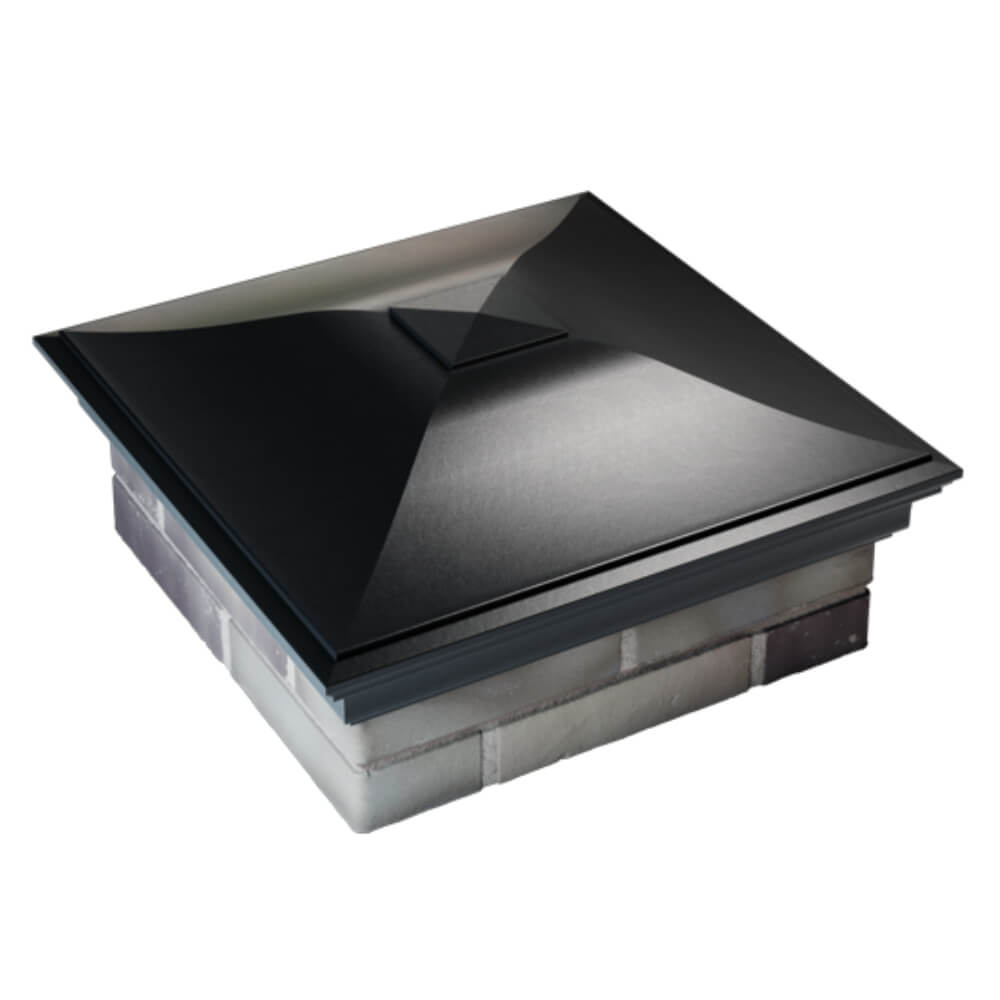 Колпак Zking Монблан Черный на столб 2х2 кирпича (515х515мм) Березники фото