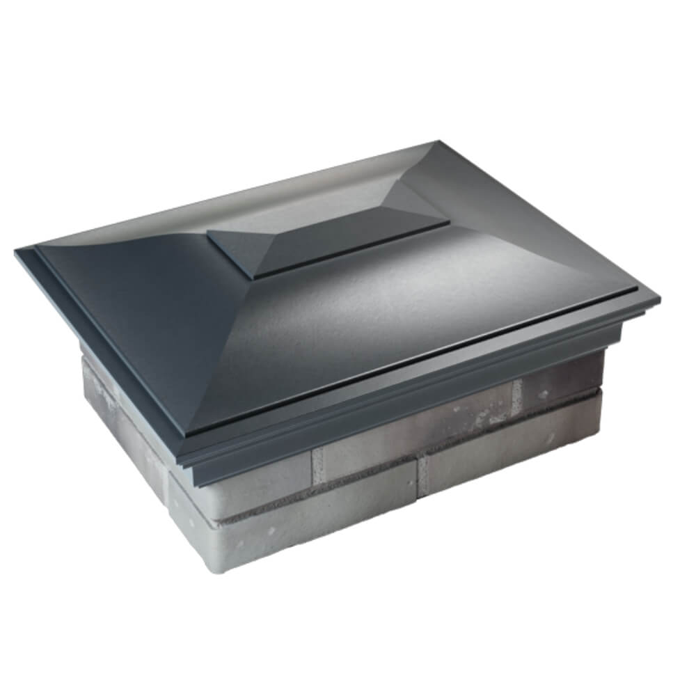 Колпак Zking Монблан Серый на столб 2х1.5 кирпича (515х385мм) Березники фото