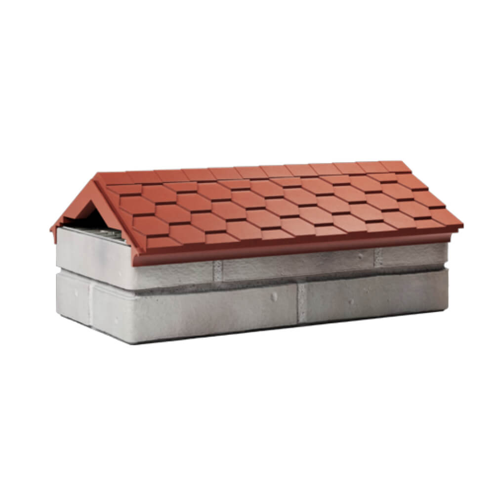 Парапет Zking Эверест Красный с посадкой на 1 кирпич (200/225/255мм) Березники фото
