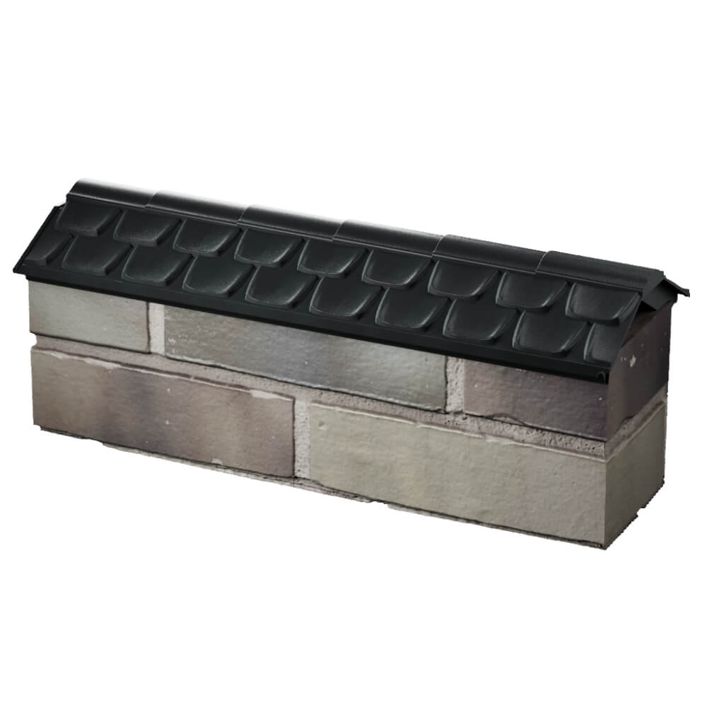 Парапет Zking Эльбрус Черный с посадкой на 0.5 кирпича (130мм) в Березниках фото