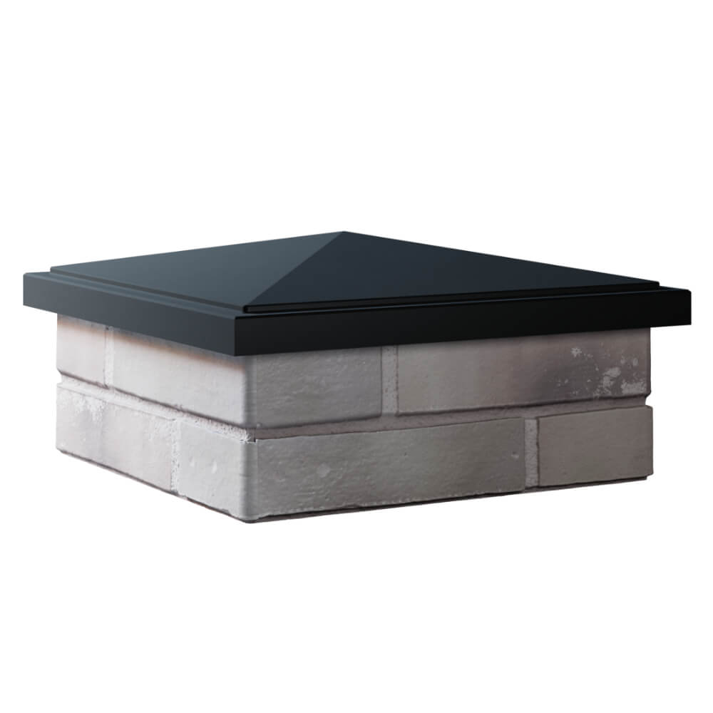 Колпак Zking БонаМоно Черный на столб 1.5х1.5 кирпича (385х385, 400х400мм) в Березниках фото