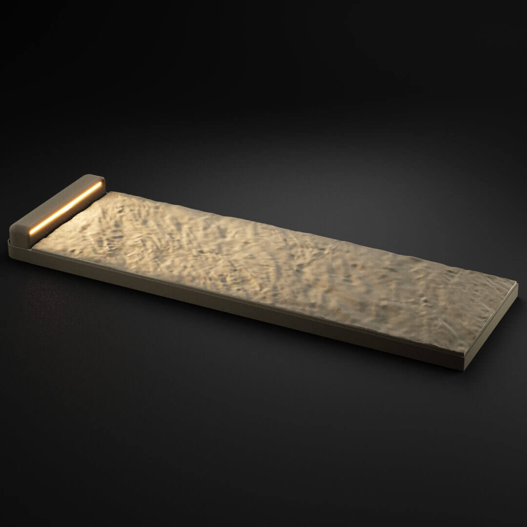 LED Светильник для шаговой плиты STONE Светлая Галька 330х75х98мм в Березниках фото